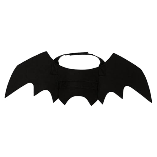 FewNvWa Fledermausflügel Halloween Kostüm für Haustiere Als Katzen Outfit Und Hunde Accessoire Aus Atmungsaktivem Stoff für Hohen Kostümwett von FewNvWa