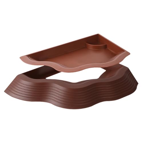 FewNvWa Futter Und Wassernapf für Reptilien mit Abnehmbarem Behälter Und Doppelrampen Aus für Terrarien Aquarien Amphibien, Braun FewNvWa Futter Und Wassernapf für Reptilien mit Abnehmbarem Behälter Und Doppelrampen Aus für Terrarien Aquarien Amphibien, Braun von FewNvWa