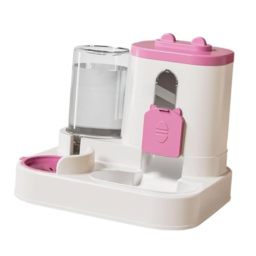 FewNvWa Futterautomat Und Wasserspender Eine Zwei in Eins Futterstation mit Futterbehälter Und Wassertank Die Eine Einfache Fütterung Ermöglicht für Kleine H, Rosa FewNvWa Futterautomat Und Wasserspender Eine Zwei in Eins Futterstation mit Futterbehälter Und Wassertank Die Eine Einfache Fütterung Ermöglicht für Kleine H, Rosa von FewNvWa