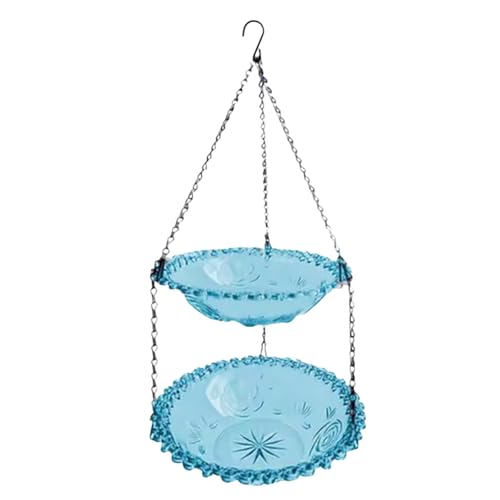 FewNvWa Garten-Vogelfutterstation mit hängendem Vogelbad und Trinkplatte, Blau FewNvWa Garten-Vogelfutterstation mit hängendem Vogelbad und Trinkplatte, Blau von FewNvWa