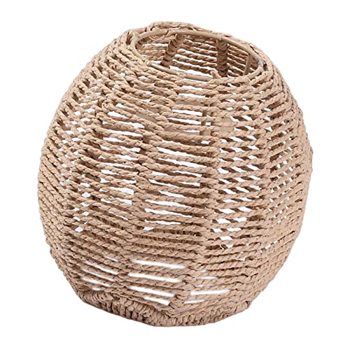 FewNvWa Hängelampe aus geflochtenem Rattan für Esszimmer und Schlafzimmer von FewNvWa