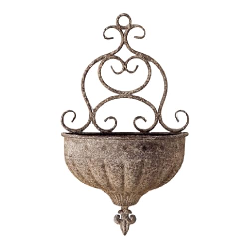 FewNvWa Hängender Blumentopf Aus Eisen für Pflanzen auf Dem Balkon Oder An Der Hofmauer, Mehrfarbig, Klein FewNvWa Hängender Blumentopf Aus Eisen für Pflanzen auf Dem Balkon Oder An Der Hofmauer, Mehrfarbig, Klein von FewNvWa