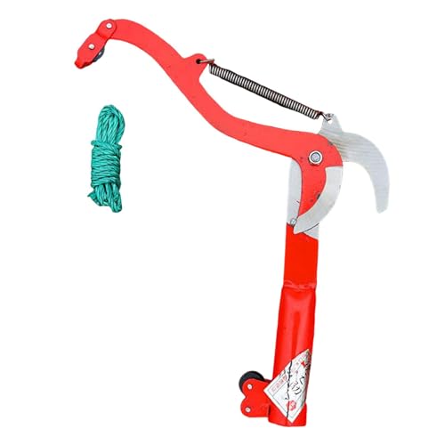 FewNvWa Hochentaster Astschere Baumschere Scherenkopf mit Kraftsparendem Rollenmechanismus Aus Karbonstahl für Müheloses Schneiden für Die Im, Mehrfarbig, Größe L von FewNvWa