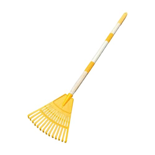 FewNvWa Kleiner Laubrechen mit 3 Abschnitten, ideal für Blumenbeete und Rasen, Gelb von FewNvWa