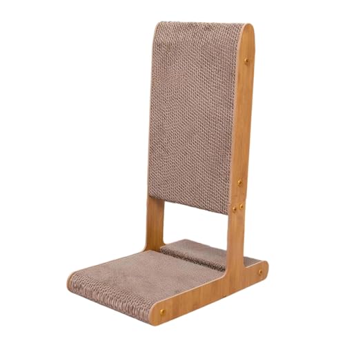 FewNvWa Kratzbaum Aus Holz Und Wellpappe mit Kratzbrett Katzenkratzer Und Kratzpad in T Form mit Glöckchenball für Die Wohnung Und für Kätzchen, Style A FewNvWa Kratzbaum Aus Holz Und Wellpappe mit Kratzbrett Katzenkratzer Und Kratzpad in T Form mit Glöckchenball für Die Wohnung Und für Kätzchen, Style A von FewNvWa