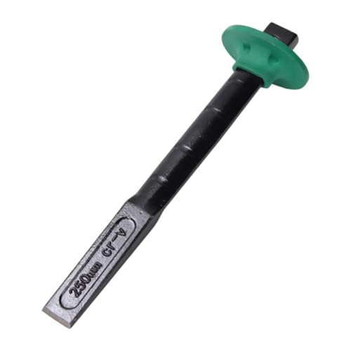 FewNvWa Maurer-meisel mit Handschutz aus Hochwertigem Kohlenstoffstahl für Beton Mörtel Stein Zerlegen Spalten für Bau Renovierung Handwerk, Länge 25.5 Cm von FewNvWa