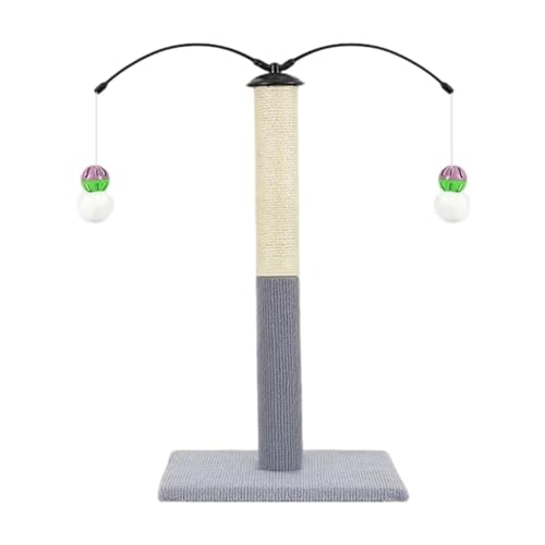 FewNvWa Sisal-Kratzbaum mit robustem Turm und Spielzeug für Hauskatzen, Hellgrau FewNvWa Sisal-Kratzbaum mit robustem Turm und Spielzeug für Hauskatzen, Hellgrau von FewNvWa