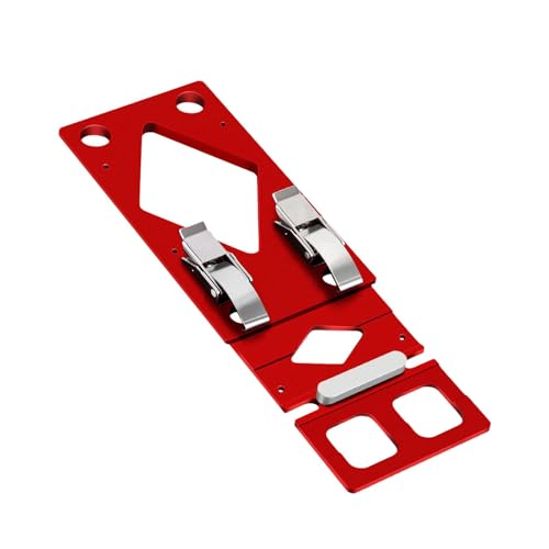 FewNvWa Tracksaw Winkelhilfe mit Integrierter Führung Und Rutschfester Basis für Genaue Schnitte für Möbelbau Und Renovierung, Rot von FewNvWa