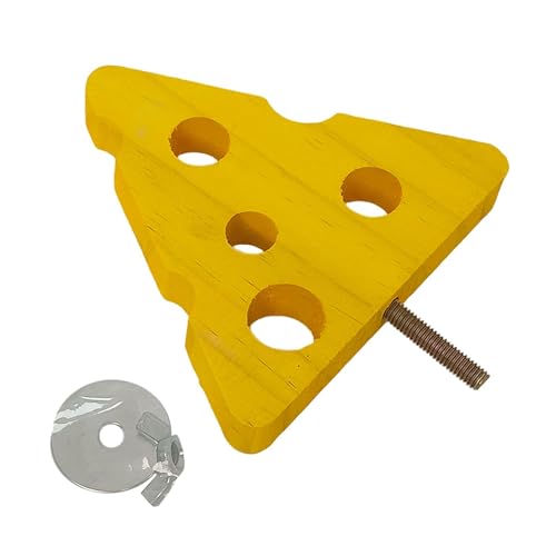 FewNvWa Vogel Sitzstange Spielzeug Vogelstange Papageien Holzplattform Kletterständer Kauspielzeug aus Holz für Papagei Wellensittich Nymphensittich, Dreieck von FewNvWa