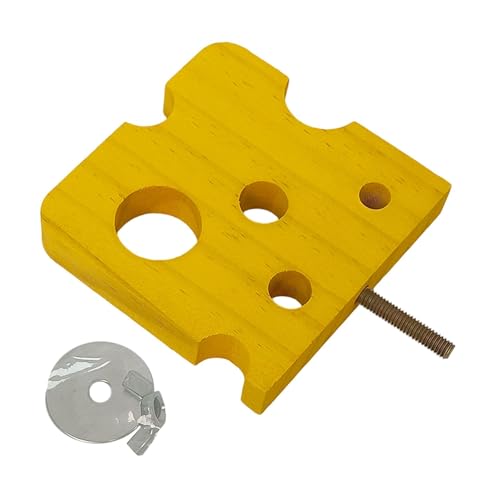 FewNvWa Vogel Sitzstange Spielzeug Vogelstange Papageien Holzplattform Kletterständer Kauspielzeug aus Holz für Papagei Wellensittich Nymphensittich, Rechteck von FewNvWa