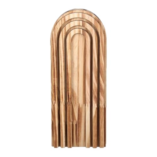FewNvWa Wandvase Hölzerner Hängepflanzer Rustikaler Pflanzenhalter Und Wandschmuck Aus Massivholz für Trockenblumen für Wohnzimmer Und Landhausstil Einrichtun, 1 Packung von FewNvWa