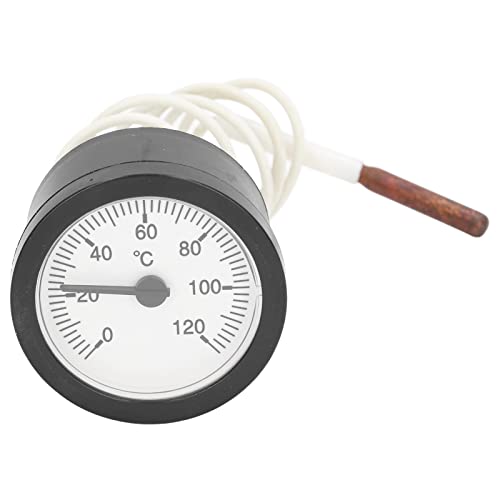 Fewb Bi Metall Temperaturanzeige, 0-120℃ Thermometer, Rundes Gas Dampfthermometer mit Verlängerungskabel für Warmwasser, Boiler und Rohre, Taschengrilltemperatur für Inkubatoren Fewb Bi Metall Temperaturanzeige, 0-120℃ Thermometer, Rundes Gas Dampfthermometer mit Verlängerungskabel für Warmwasser, Boiler und Rohre, Taschengrilltemperatur für Inkubatoren von Fewb