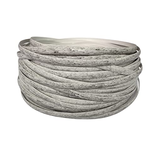 Feyart Reparaturset aus Korbgeflecht, 25 m, 8,5 mm, grau, PE-Rattan-Reparatur-Set für Korbstuhl-Befestigung, Terrassenmöbel-Reparatur von Feyart