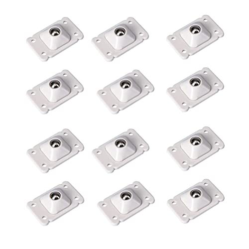 Fezf 12PCS Selbstklebende Lenkrollen,Möbelrollen,universelle 360 ​​° drehbare Kugelrollen,drehbare Riemenscheibe für Mülleimer und Aufbewahrungsboxen von Fezf