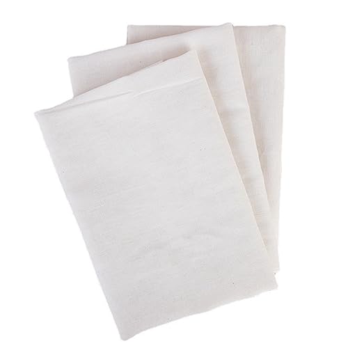 Fezf 3 PCS käsetuch Baumwolltuch leinentuch Cheesecloth passiertuch wiederverwendbar mulltücher mulltuch tofu Presse abseihtuch passiertuch käsetuch tischläufer waschbarer wiederverwendbarer von Fezf