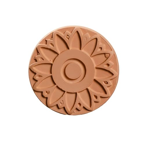 Fgbetcv Brown Sugar Keeper Brown Sugar Bear Brown Sugar Saver Terra Cotta Brown Sugar Saver, Brown Sugar Saver Disc and Softener for Food Storage Containers (Flower) von Fgbetcv