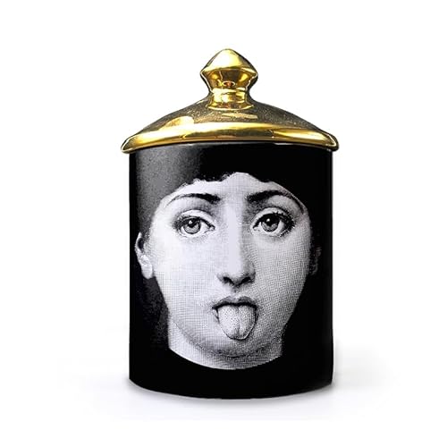 Lina Cavalieri Keramik Aromatherapie Kerzenglas Stifthalter Schönheit Keramik Vorratsglas Mini Vase Kerzenhalter Tablett Home Dekorative Flaschen Decora (D4) von Fgjkt