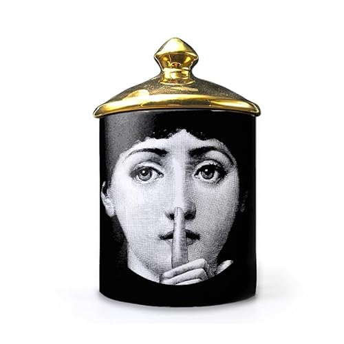 Lina Cavalieri Keramik Aromatherapie Kerzenglas Stifthalter Schönheit Keramik Vorratsglas Mini Vase Kerzenhalter Tablett Home Dekorative Flaschen Decora (D9) von Fgjkt