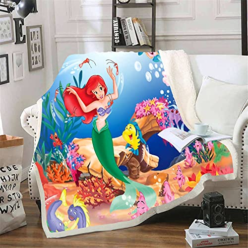 Fgolphd Mermaid Decke,fleecedecken, Kuscheldecke dünne Decken für Sofa,ultraweich und warm - Mikrofaser 3D-Druck,für Erwachsene und Kinder (100 x 140 cm,17) von Fgolphd