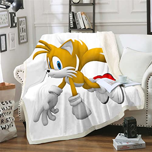 Fgolphd Sonic Decken 100% Microfibre, Fleecedecken for Erwachsene Kinder Weich Und Warm?für Schlafsofa und Sofa (20,150x200cm) von Fgolphd