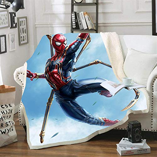 Fgolphd Spidermen Fleecedecke,Anime Decke ist der Favorit von Otaku- und Anime-Fans , Picknicku ltraweich Und Warm - Mikrofaser 3D-Druck, für Erwachsene Und Kinder (100 x140cm,6) von Fgolphd