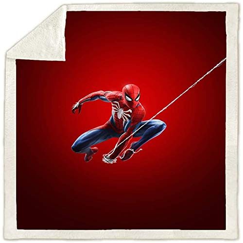 Fgolphd Spidermen Fleecedecke,Anime Decke ist der Favorit von Otaku- und Anime-Fans , Picknicku ltraweich Und Warm - Mikrofaser 3D-Druck, für Erwachsene Und Kinder (150 x 200 cm,4) von Fgolphd