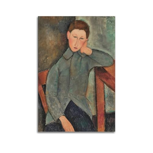 Fgrid Amedeo Modigliani (Jugendliche) Künstler-Poster, Kunstwerke, Leinwand, ästhetische Wandkunstdrucke, Zuhause, moderne Dekoration, Geschenke, 50 x 75 cm von Fgrid