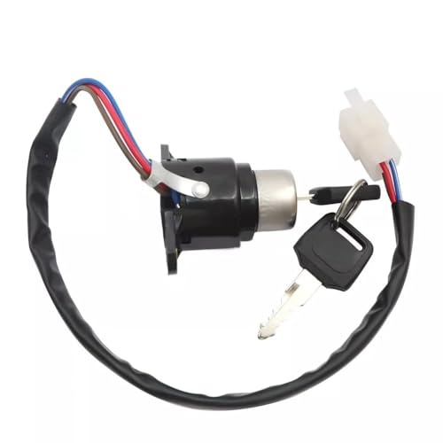 Zündschloss Motorrad 3-poliger Motorrad-Zündschalter, Elektrisches Türschloss, Elektrostart-ATV-Schlüssel Für Shadow Für VT 1100 C C2 C3 35100-für MCK-A00 von Fguiieqj