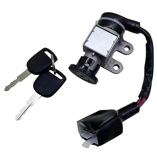 Zündschloss Motorrad 5 Drähte Motorrad Zündschloss Sperrsatz Moped Roller Ersatzteile Für KYMCO Für GY6 50 Für ATM50-A-A1 4-Takt Für 139QMB von Fguiieqj
