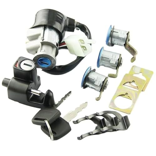 Zündschloss Motorrad Für CN250 Für Helix 1986-2007 OEM:35010-KS4-711 Motorrad-Zündschalter Tankdeckel Sitzschloss Schlüsselsatz Zubehör von Fguiieqj