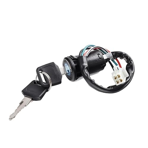 Zündschloss Motorrad Universal Motorrad Mit 4-Draht-Zündschalter Schlüsselstartschalter Türschlösser Für ATV Für Suzuki 50cc-250cc Wasserdicht(C) von Fguiieqj