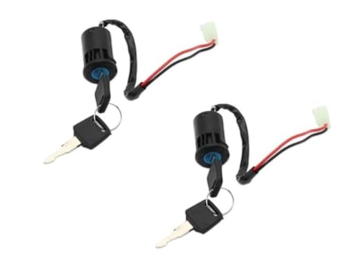 Zündschloss Motorrad Universal Motorrad Zündung Schalter Wasserdichte Elektrische Türschloss Elektrische Starten Atv Schlüssel Für(2pc) von Fguiieqj