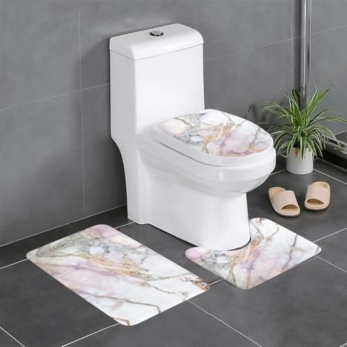 Fgwaauh Badezimmerteppich-Set, 3-teilig, rutschfest, weich, U-förmig, für Badezimmer, Badewanne, Dusche Fgwaauh Badezimmerteppich-Set, 3-teilig, rutschfest, weich, U-förmig, für Badezimmer, Badewanne, Dusche von Fgwaauh