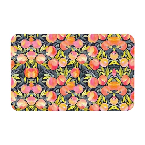 Fgwaauh Bunte Pfirsich-Kieselgur Duschmatte, rutschfest, super saugfähig, schnell trocknend, Badezimmer-Bodenmatte Fgwaauh Bunte Pfirsich-Kieselgur Duschmatte, rutschfest, super saugfähig, schnell trocknend, Badezimmer-Bodenmatte von Fgwaauh