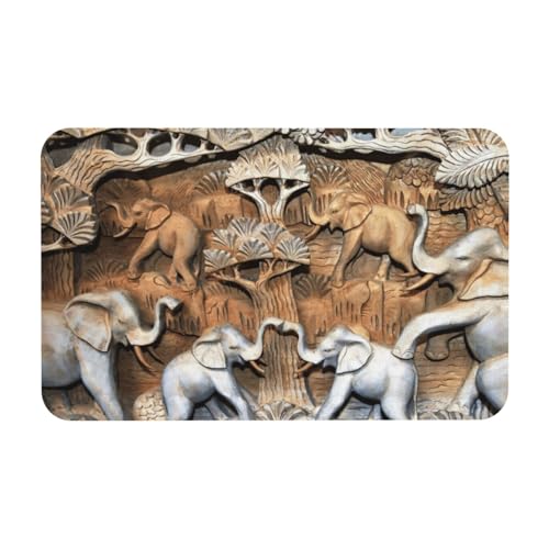 Fgwaauh Natur Elefanten Kieselgur Duschmatte, rutschfest, super saugfähig, schnell trocknend, Badezimmer-Bodenmatte Fgwaauh Natur Elefanten Kieselgur Duschmatte, rutschfest, super saugfähig, schnell trocknend, Badezimmer-Bodenmatte von Fgwaauh