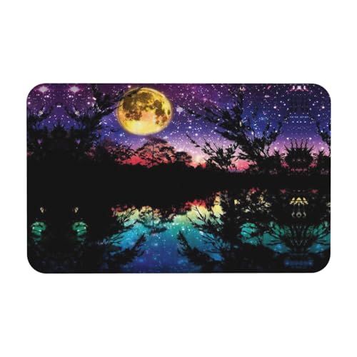 Fgwaauh Night Sky mit Bäumen Kieselgur Duschmatte, rutschfest, super saugfähig, schnell trocknend, Badezimmer-Bodenmatte Fgwaauh Night Sky mit Bäumen Kieselgur Duschmatte, rutschfest, super saugfähig, schnell trocknend, Badezimmer-Bodenmatte von Fgwaauh