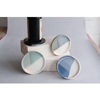 Weinflaschen Untersetzer - Neue Farben Handgemacht, Steinzeug von FharStudio