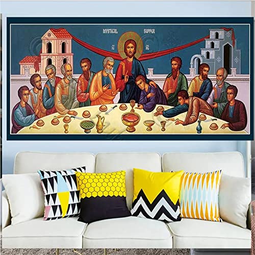 5D Diamond Painting Christus-orthodoxe Ikone Diamant Painting Bilder DIY Diamant Malerei Strass Kreuzstich Stickerei Set Diamandhandwerk Als Geschenk für Home Dekoration Wanddekoration 60x180cm von Fheeao