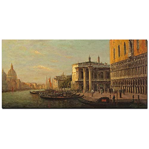 Fheeao 5D Diamond Painting Venedig Meereslandschaft Diamant Painting Bilder DIY Diamant Malerei Strass Kreuzstich Stickerei Set Diamandhandwerk Als Geschenk für Home Dekoration Wanddekoration 30x60cm von Fheeao