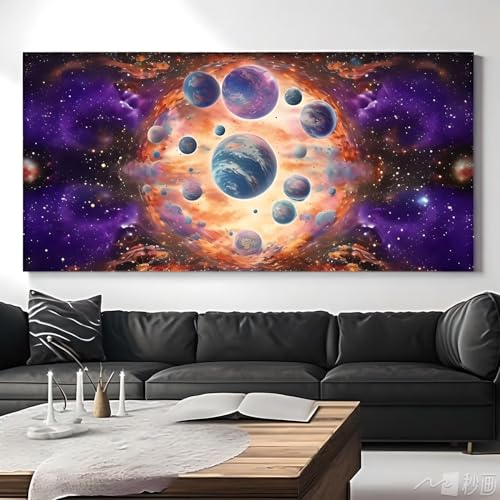 Diamond Painting Erwachsene Groß XXL 230x100cm 5D DIY Diamant Painting Bilder Universum Diamond Art Painting Kits Vollbild Planet Diamond Painting Kinder Kreuzstich Gemälde Set für Home Wand Dekor von Fheeao