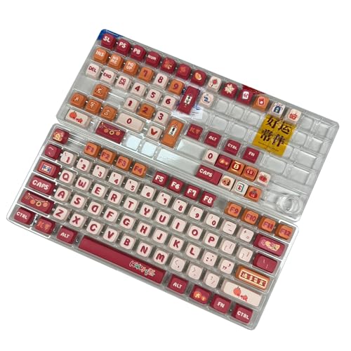 Fhkpsqkcn 126Keys Luckily Dragon Year Themed Keycap Dye Sublimation Keycap Set For Customs Mechanical Keyboards von Fhkpsqkcn