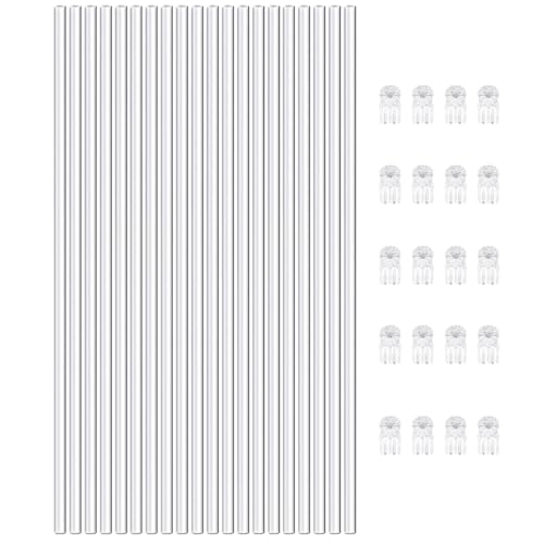 Fhkpsqkcn 20 Seiten Klare Pflanzenunterstützung Mit Fix Clip Set 17 Zoll von Fhkpsqkcn