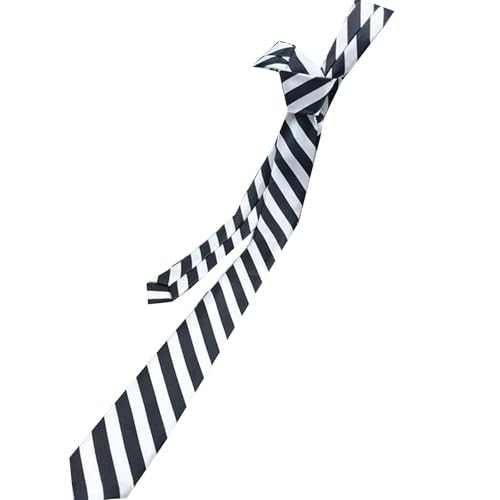 Fhkpsqkcn Schuluniform Schwarze Krawatten Abtrennbarer Kragen Japan Schule Seifuku Cosplay Striped Krawatte Schulmädchen School Anzug Krawatte von Fhkpsqkcn