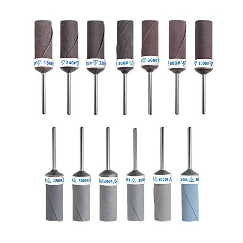 13 Pc 2 35mm Schaft Körnung 180-7000 Trocken Schleifpapier Schleif Stange Stick Polieren Schleifen Köpfe Grinder Werkzeug von Fhsqwernm
