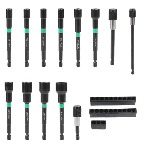 13pcs Magnetmutter Treiber Set Funktionaler Metrischer Nuss Treiber Für Bohrer Erweiterungen 13pcs Magnetmutter Treiber Set Funktionaler Metrischer Nuss Treiber Für Bohrer Erweiterungen von Fhsqwernm