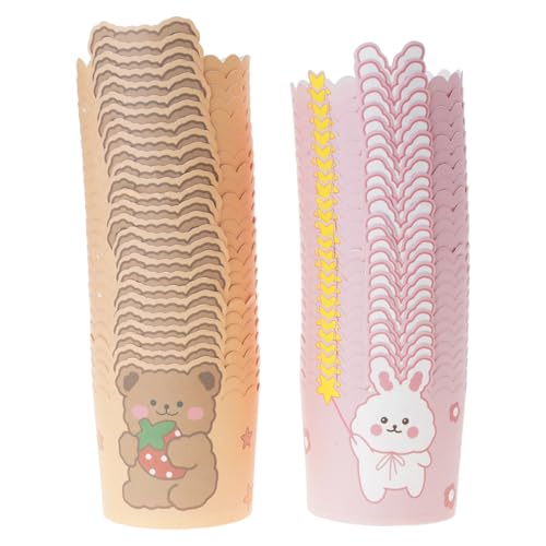 50pcs Robuste Entzückende Cupcake Papierhalter Bequemes Accessoire Für Geburtstage Feierlichkeiten Und Backbegeisterte Food Grade Paper Liner von Fhsqwernm