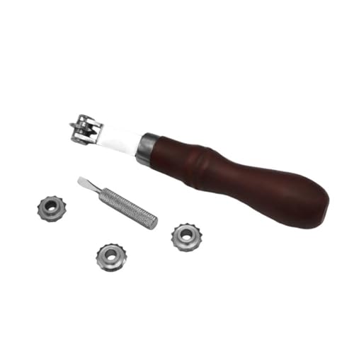 Edelstahl Leder Stanzwerkzeug Mit Ergonomischem Nährad Für Glatte Stoff Ledermarkierungsstichstichstab Edelstahl Leder Stanzwerkzeug Mit Ergonomischem Nährad Für Glatte Stoff Ledermarkierungsstichstichstab von Fhsqwernm