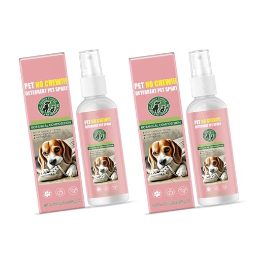 Fhsqwernm 100 Ml/3 4 Unzen Hundeverhalten Aid Sprühgerät Bittere Extrakte Zum Abschrecken des Kauens Und Licks Von Möbeln Und Schuhen 2 PCS Antichew Sprühgerät Für Hund von Fhsqwernm