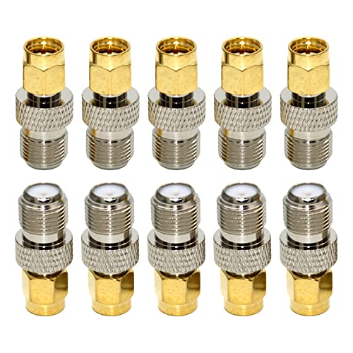 Fhsqwernm 10PCS Qualität SMA Stecker Auf F Weibliche RF Koaxial Adapter F Typ Zu SMA Konverter RF Coax Gerade Stecker Vergoldet Fhsqwernm 10PCS Qualität SMA Stecker Auf F Weibliche RF Koaxial Adapter F Typ Zu SMA Konverter RF Coax Gerade Stecker Vergoldet von Fhsqwernm