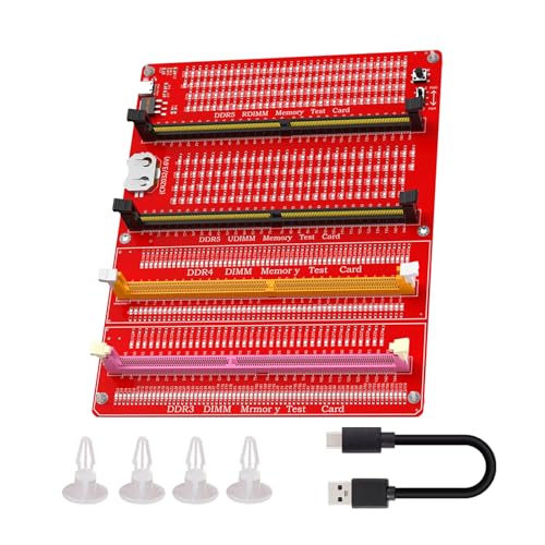 Fhsqwernm DDR3/4/5 RDIMM/UDIMM Speichertester Mit LED Anzeigen USB C Netzteil Testtaste Computer DDR3/4/5 Speichertestkarte Fhsqwernm DDR3/4/5 RDIMM/UDIMM Speichertester Mit LED Anzeigen USB C Netzteil Testtaste Computer DDR3/4/5 Speichertestkarte von Fhsqwernm